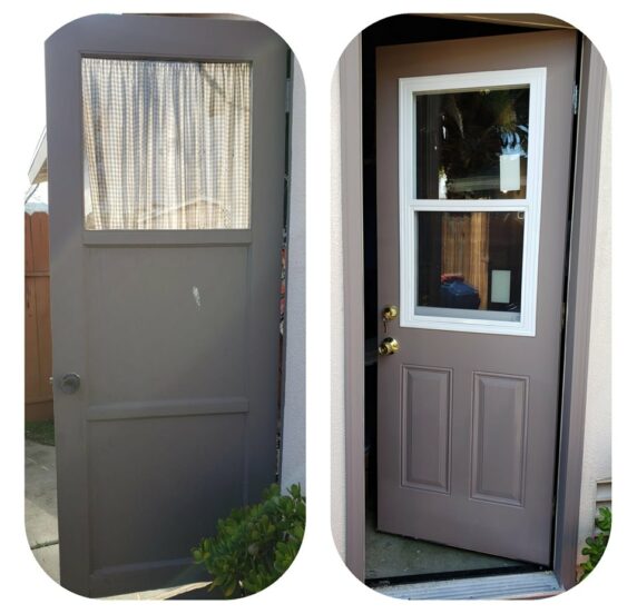 Before and after door