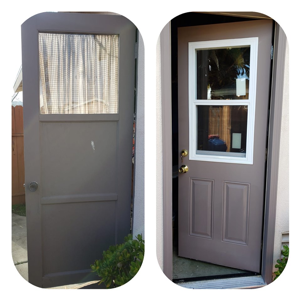 Before and after door